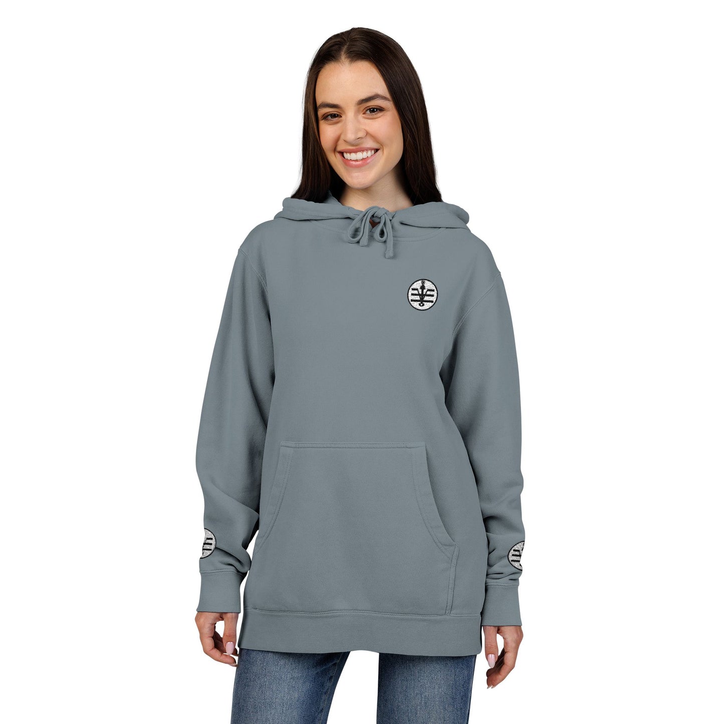 Knytronium Token Unisex Pigment-Dyed Embroidered Hoodie