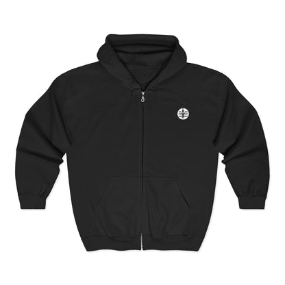 Knytro Logo + Knytronium Token Unisex Heavy Blend™ Full Zip Hooded Sweatshirt