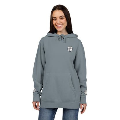 Knytronium Token Unisex Pigment-Dyed Embroidered Hoodie