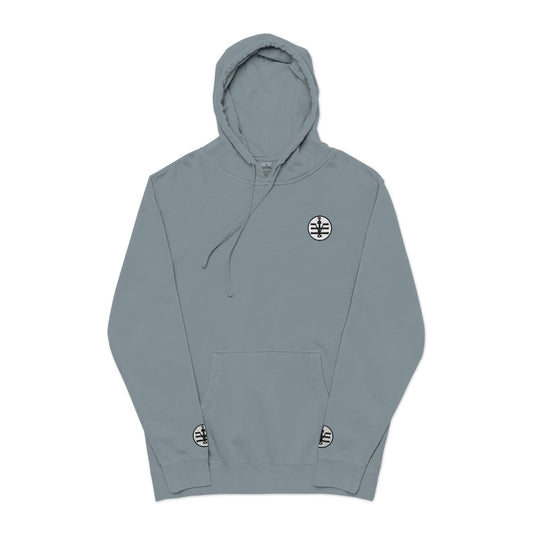 Knytronium Token Unisex Pigment-Dyed Embroidered Hoodie