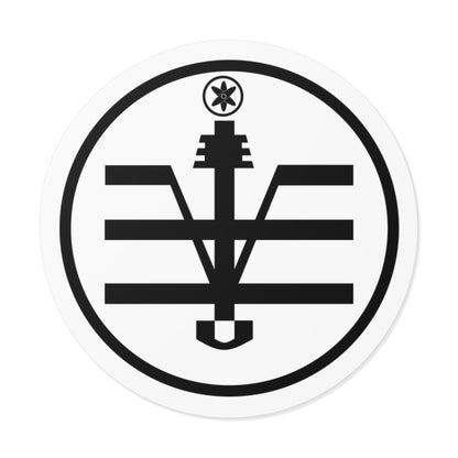Knytronium Token Round Vinyl Stickers