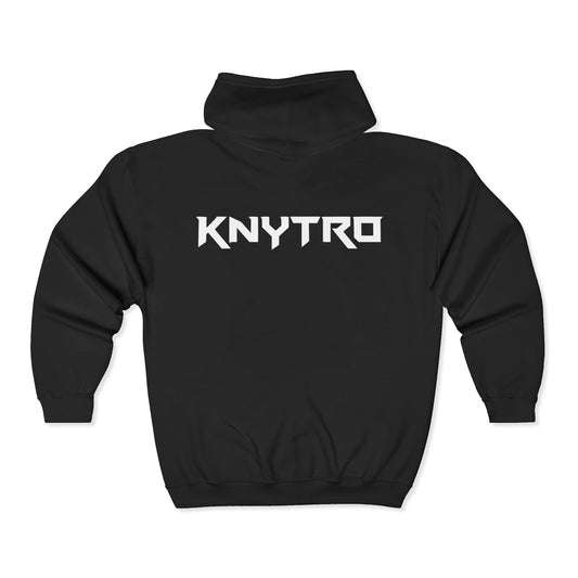Knytro Logo + Knytronium Token Unisex Heavy Blend™ Full Zip Hooded Sweatshirt
