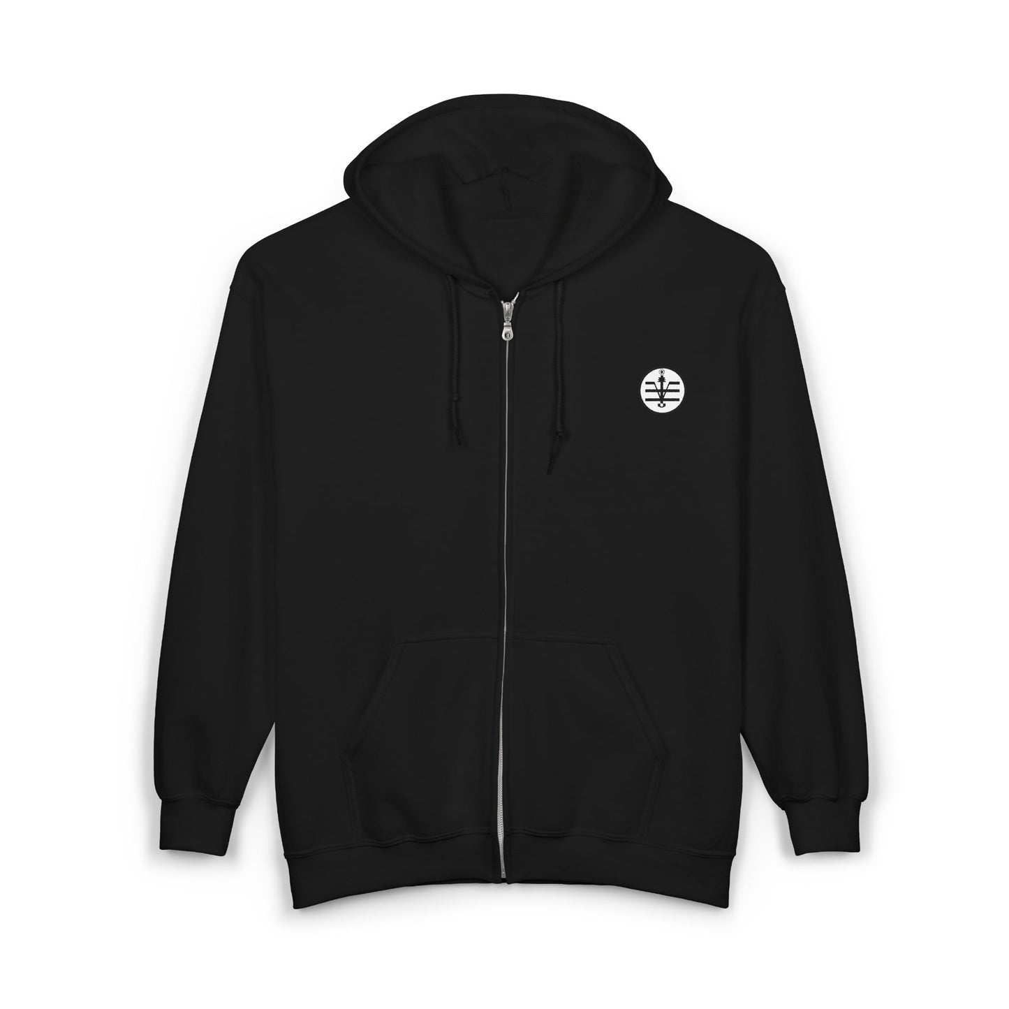 Knytro Logo + Knytronium Token Unisex Heavy Blend™ Full Zip Hooded Sweatshirt