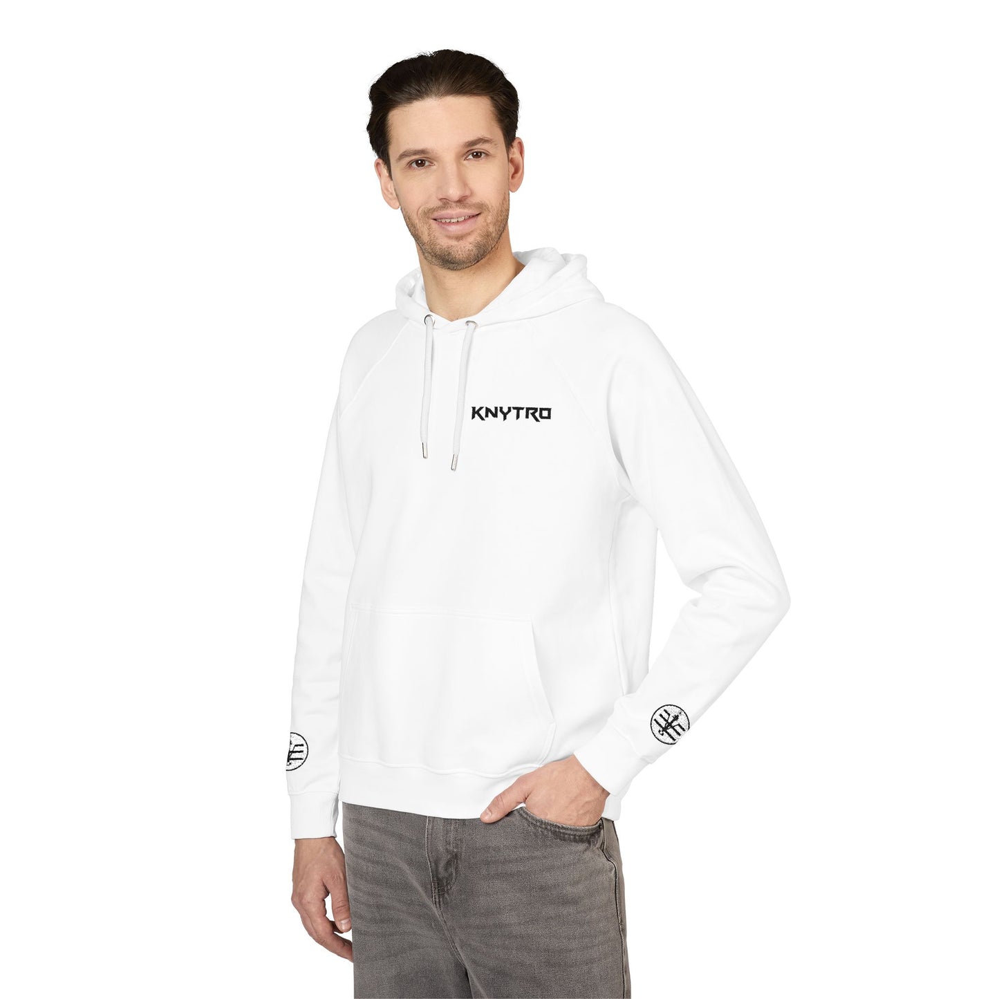 Knytro Logo + Knytronium Token Unisex Eco-Friendly Raglan Hoodie